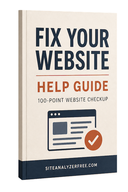 FIX YOUR WEBSITE HELP GUIDE 100-POINT WEBSITE CHECKUP