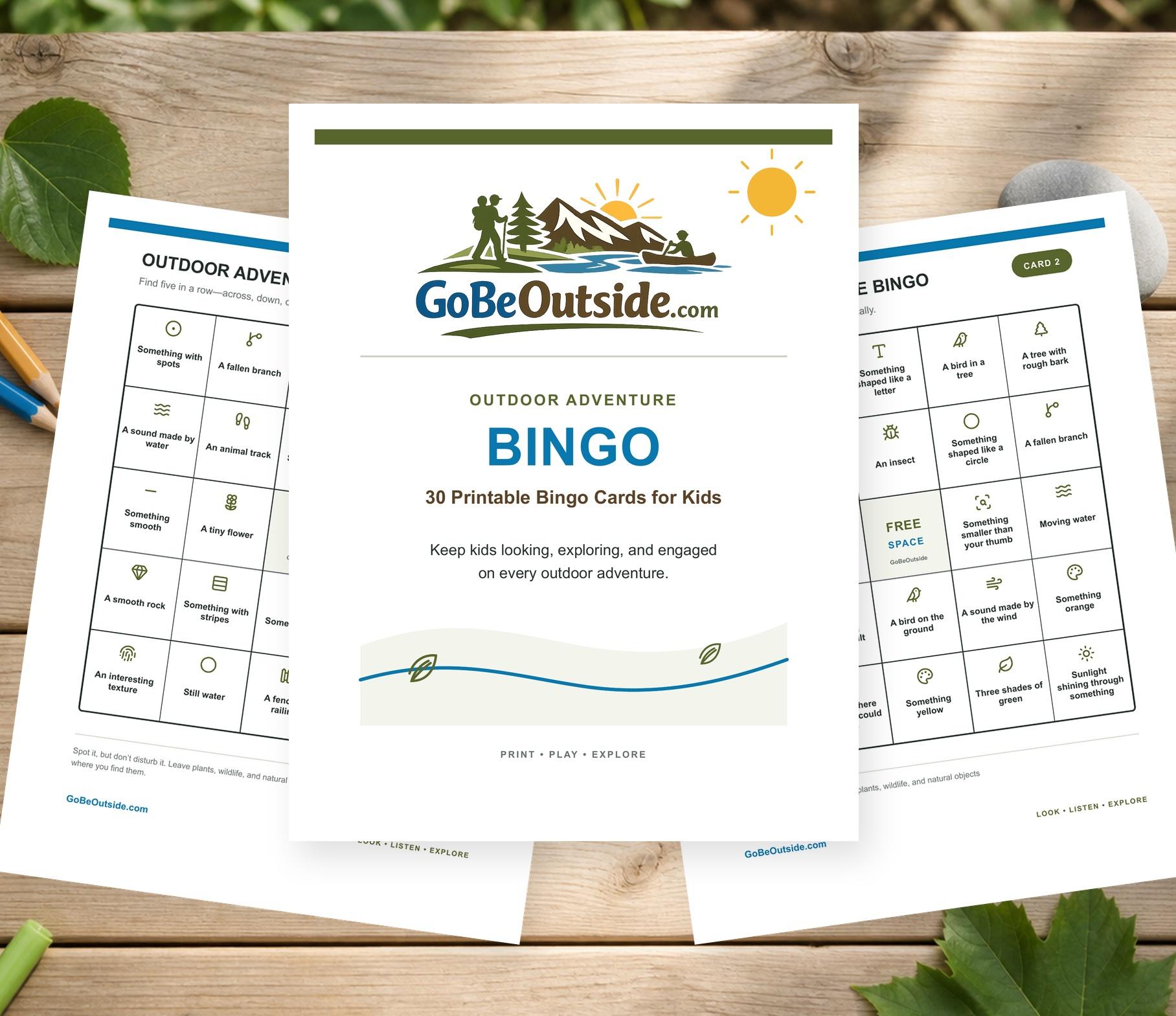GoBeOutside Adventure Bingo